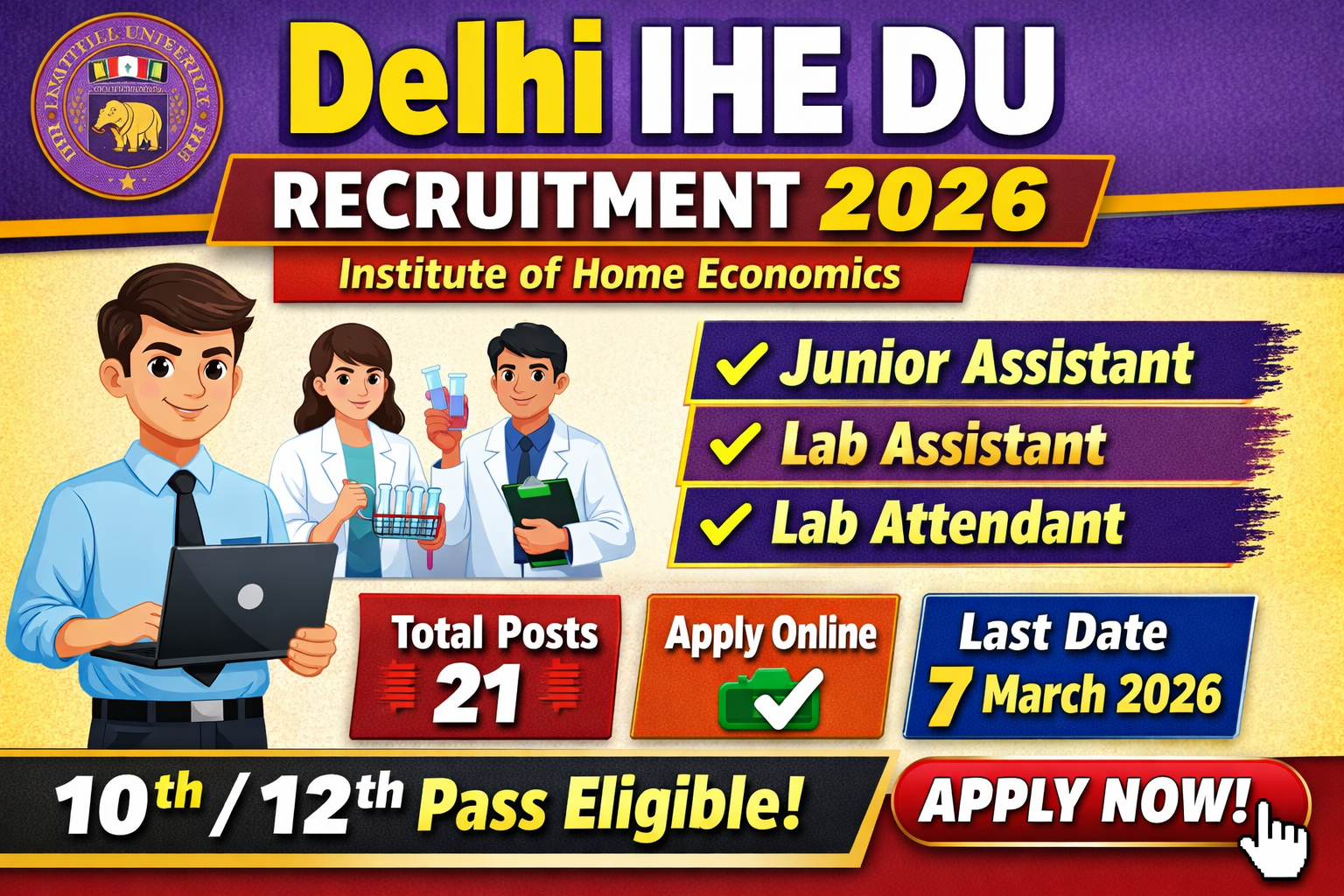 Delhi IHE DU Recruitment 2026