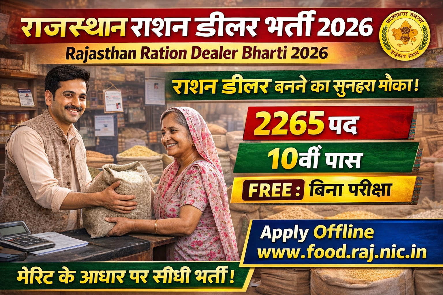 Rajasthan Ration Dealer Recruitment 2026